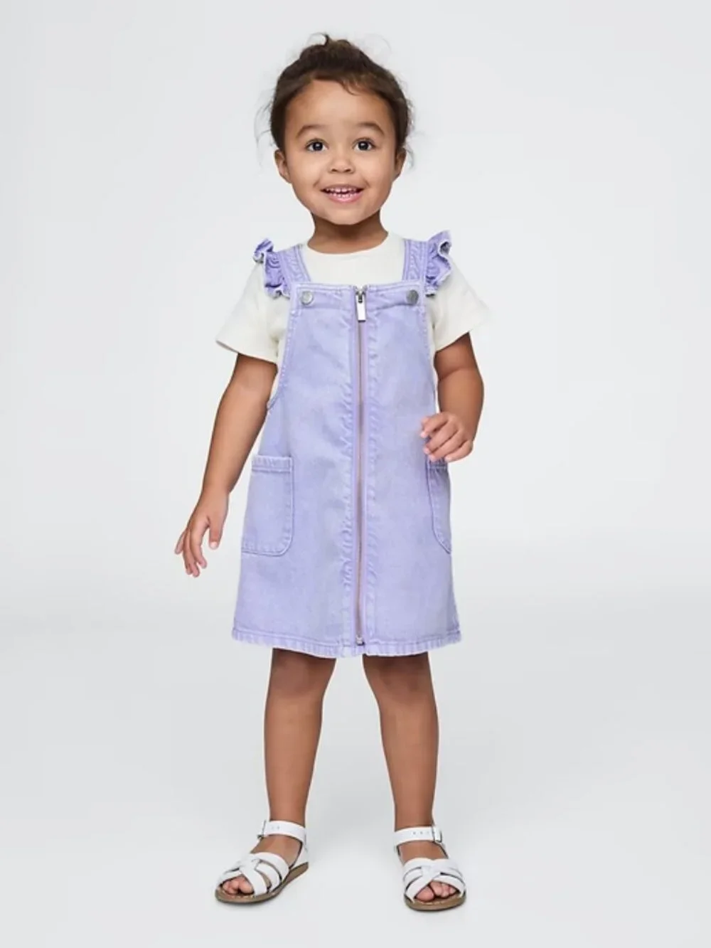 (VGUC) GAP / babyGAP UltraSoft Denim Skirtall - Warm Violet - Size: 3T / 3 years